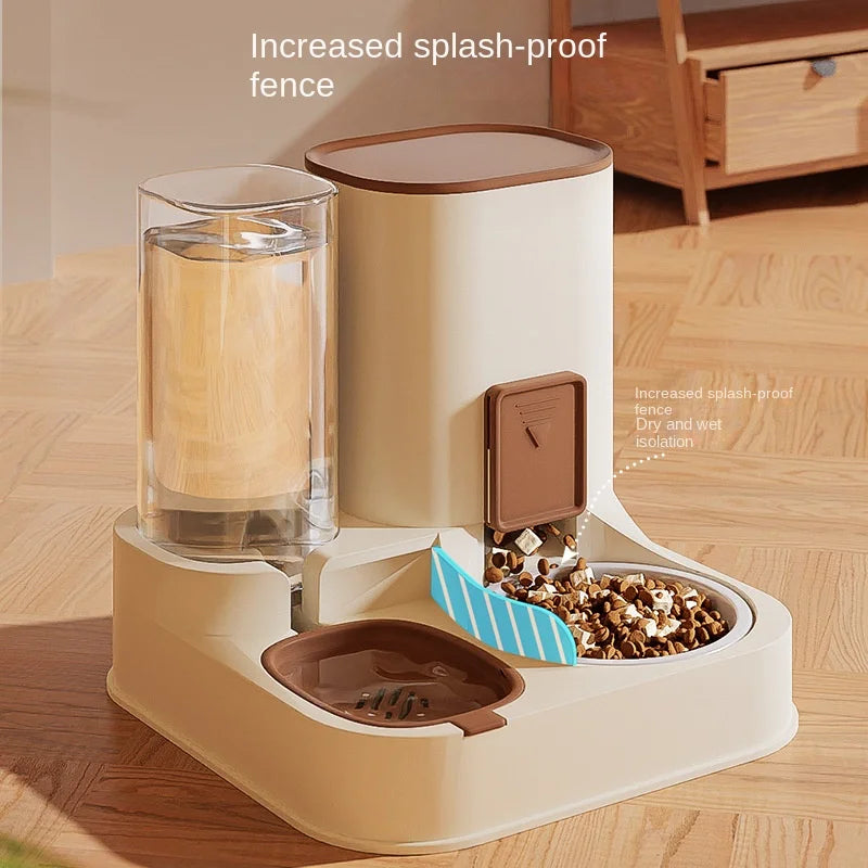 Water Dispenser Dry Wet Separation for Automatic Feeder Drinking Water Supplies Food Container