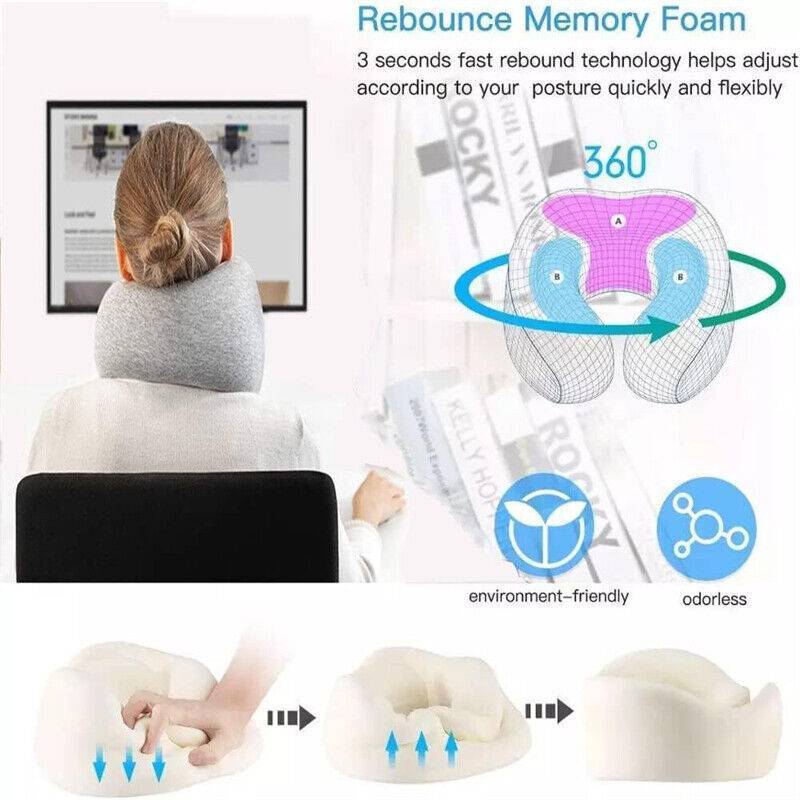 U Shaped Pillow Travel Neck Pillow Memory Foam Portable Soft Neck Head Support