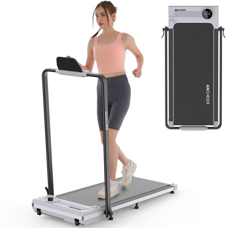 【Halloween Sale】 Ancheer-2024 Armrest 2-In-1 Treadmill, with LED Display and Remote Control