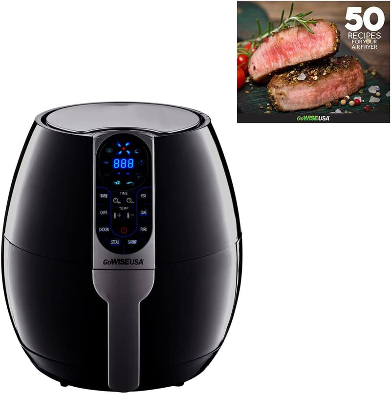 3.7-Quart Programmable Air Fryer with 8 Cook Presets,