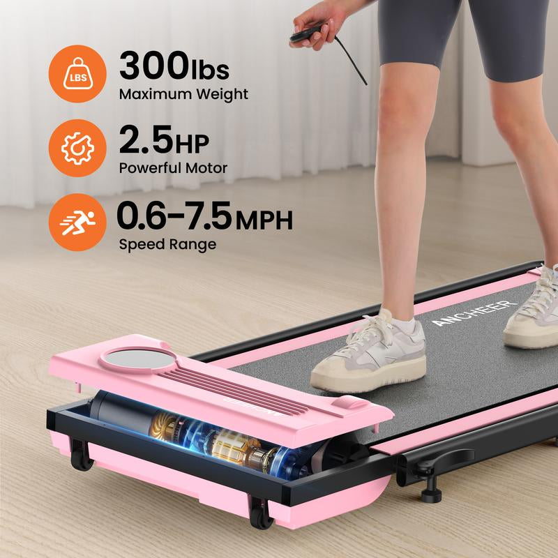 【Halloween Sale】 Ancheer-2024 Armrest 2-In-1 Treadmill, with LED Display and Remote Control