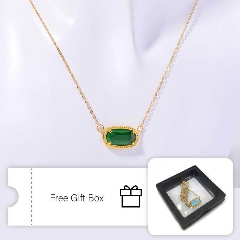 14K Real Gold Plated Jewelry Necklace No Fade Perfect Gift for Girlfriend, Lover, Mother