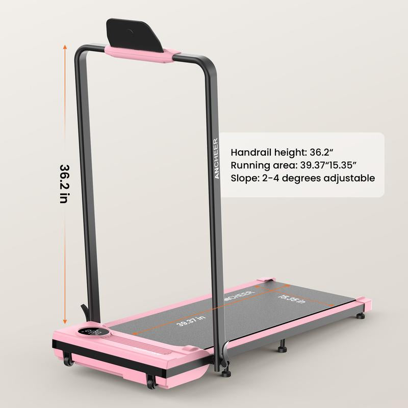 【Halloween Sale】 Ancheer-2024 Armrest 2-In-1 Treadmill, with LED Display and Remote Control