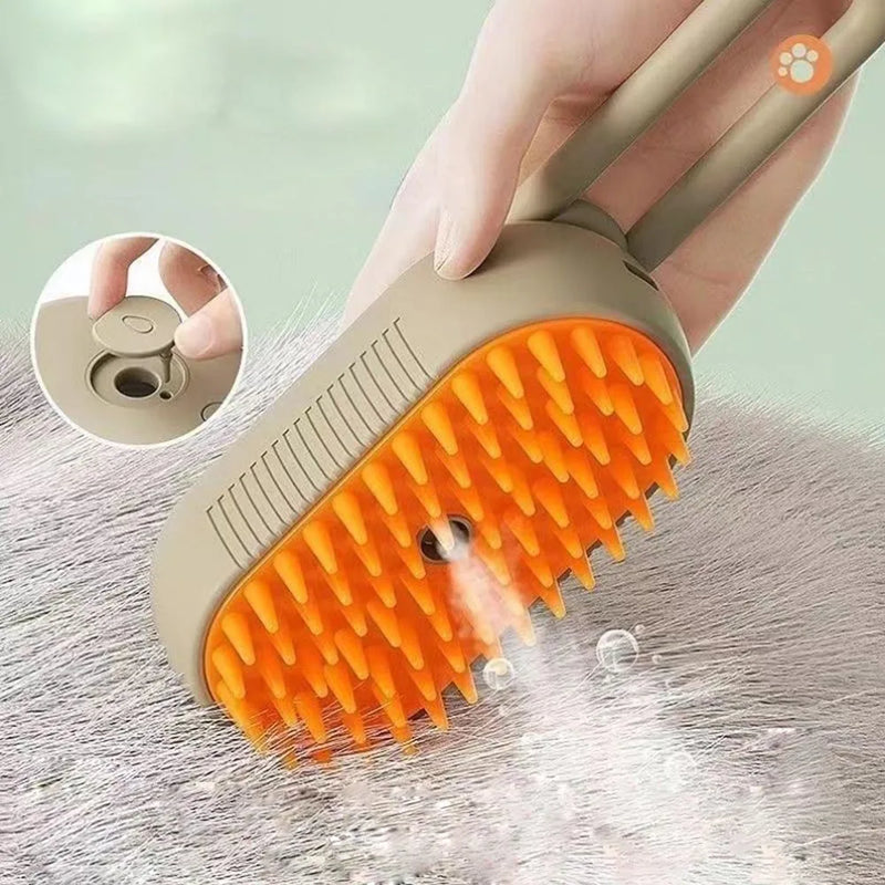 Cat Steam Brush Steamy Dog Brush 3 in 1 Electric Spray