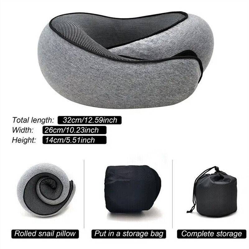 U Shaped Pillow Travel Neck Pillow Memory Foam Portable Soft Neck Head Support