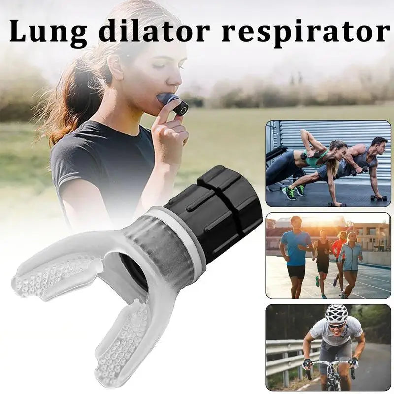 Sports Breathing Trainer Portable Lung Capacity Abdominal Breathing Trainer with Adjustable 