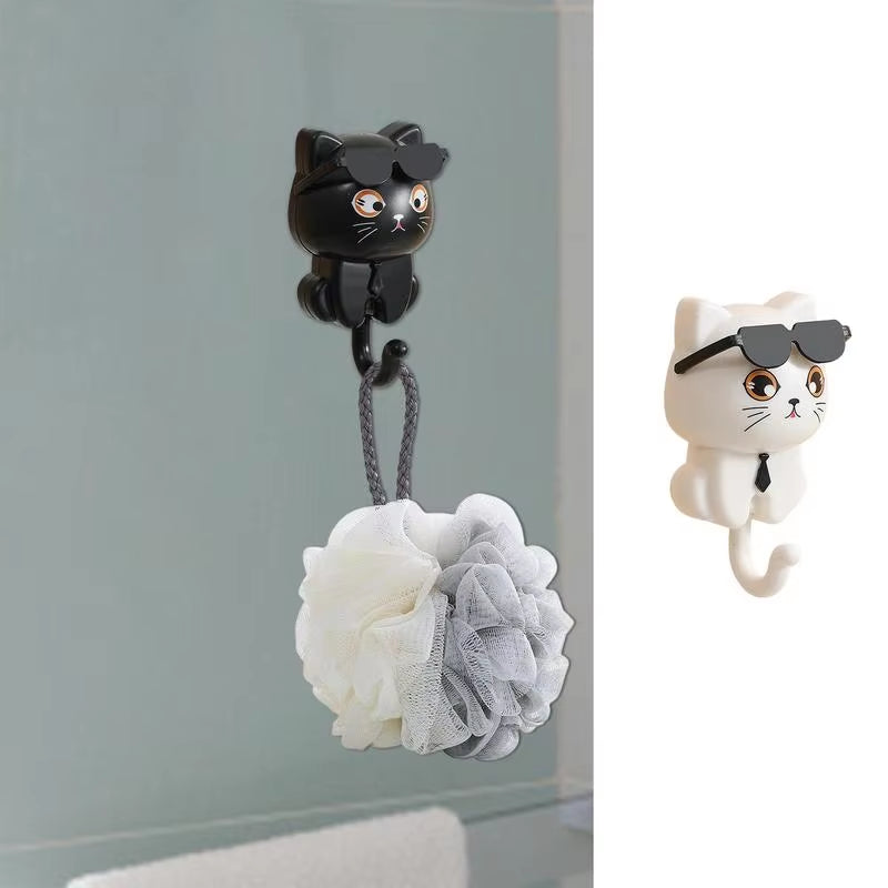 Cartoon Cat Hook Self Adhesive Dormitory Bedroom Door Hangers 