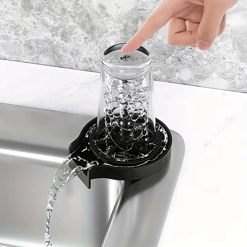 1Pc Plastic Automatic Cup Washer High Pressure Glass Cleaner 