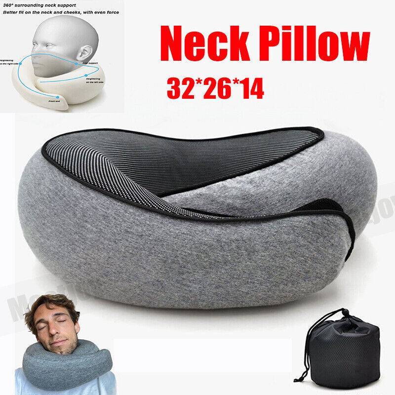 U Shaped Pillow Travel Neck Pillow Memory Foam Portable Soft Neck Head Support