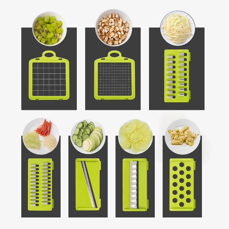 Vegetable Chopper 16 in 1 with Slicing Container 