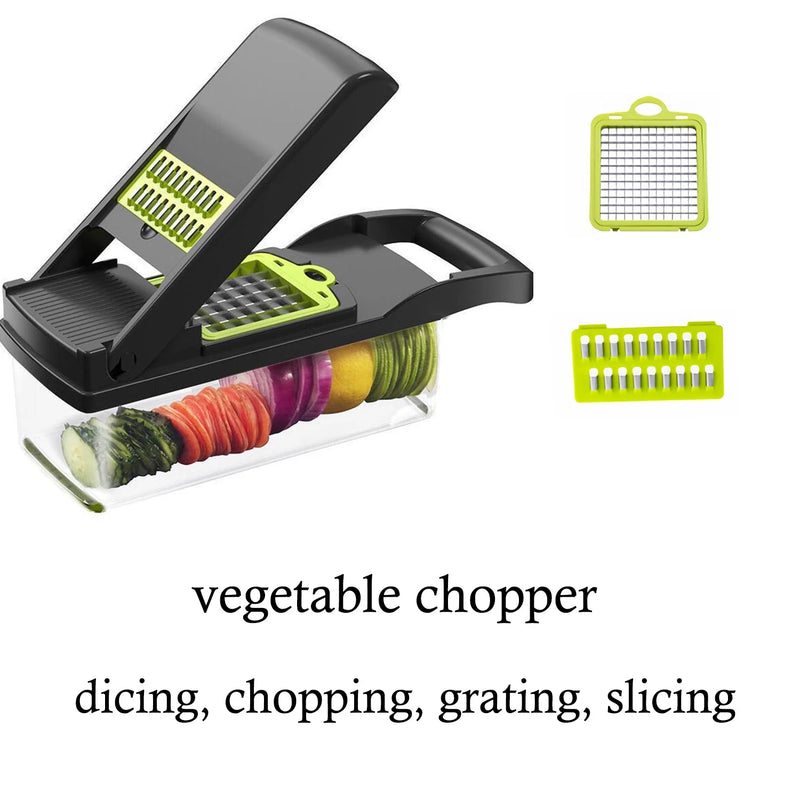 Vegetable Chopper 16 in 1 with Slicing Container 