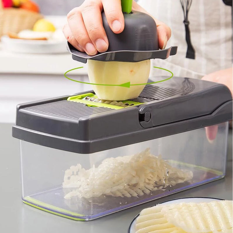 Vegetable Chopper 16 in 1 with Slicing Container 