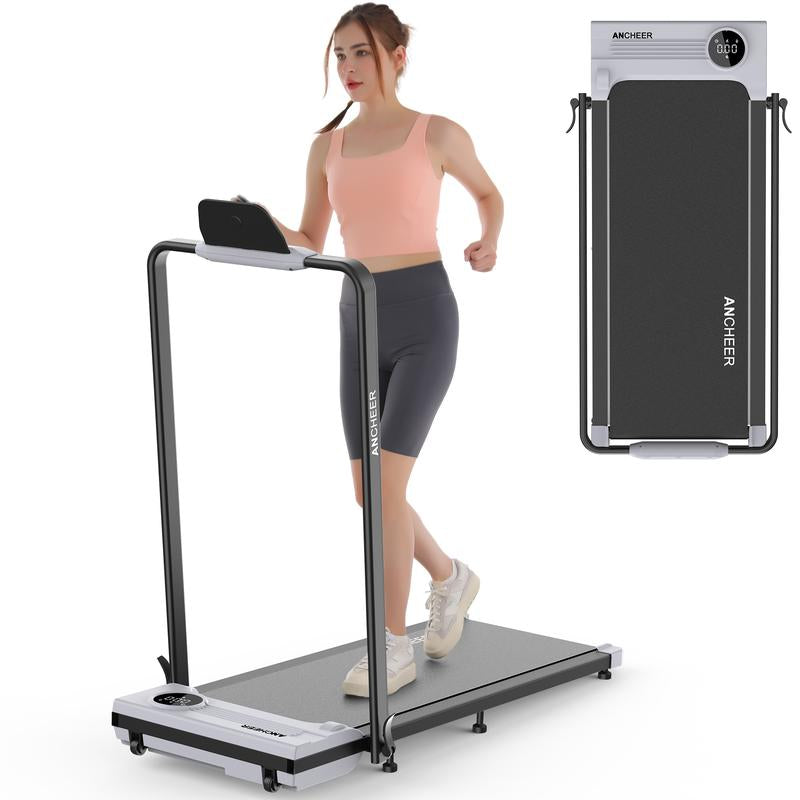 【Halloween Sale】 Ancheer-2024 Armrest 2-In-1 Treadmill, with LED Display and Remote Control