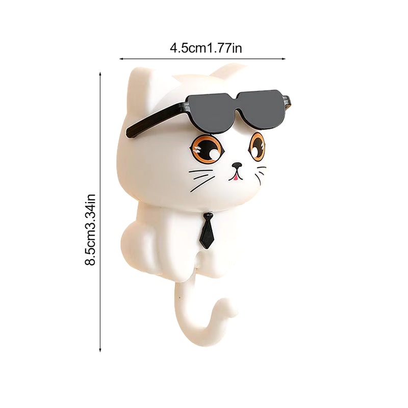 Cartoon Cat Hook Self Adhesive Dormitory Bedroom Door Hangers 