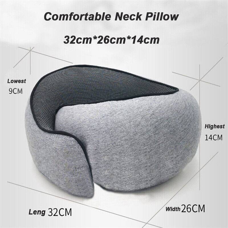 U Shaped Pillow Travel Neck Pillow Memory Foam Portable Soft Neck Head Support