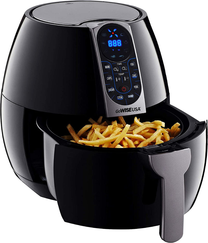 3.7-Quart Programmable Air Fryer with 8 Cook Presets,